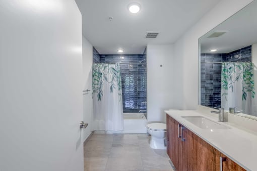 Countyline Apartments in Miami FL photo of  bathroom with long vanity