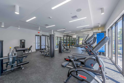 Countyline Apartments in Miami FL photo of fitness center with cardio equpiment