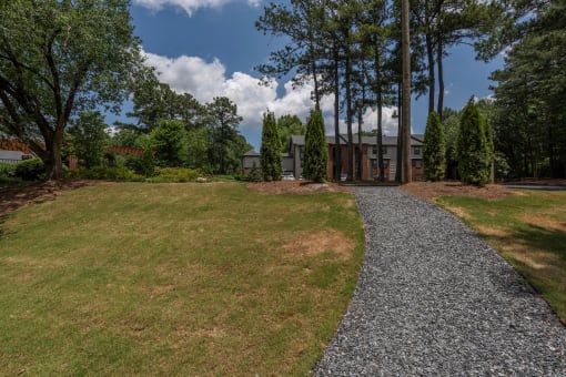 Apartments in Lawrenceville Georgia for Rent – Park on Sweetwater - grass area and walking path