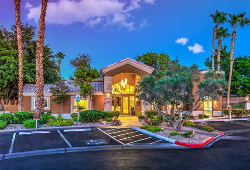 Outside of clubhouse/parking lot