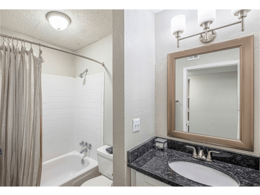 Springdale Glen apartments in Clarkston Georgia photo of bathroom with custom lighting