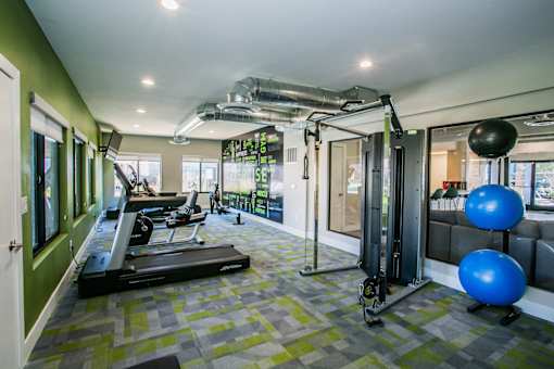 Haven at Lone Mountain fitness center with workout equipment in northwest Las Vegas, NV