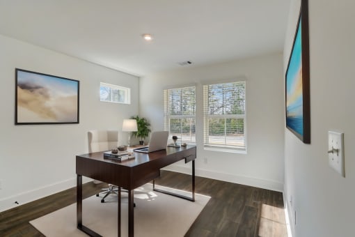 Henley Avondale Townhomes near Scottdale, GA photo of a home office with a desk and a window