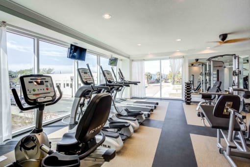 Houston Street Manor apartments in Jacksonville, FL photo of Fitness center- cardio machines, weighted machines