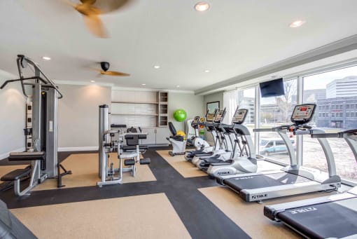 Houston Street Manor apartments in Jacksonville, FL photo of Fitness center- cardio machines, weighted machines