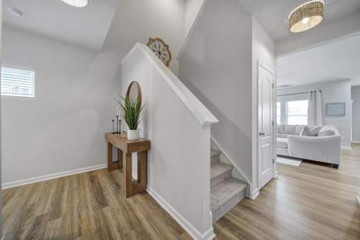 Spacious interior of pet-friendly townhome in Indian Trail, NC with open layout