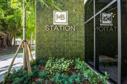 MB Station apartments in Miami Florida photo of building monument sign