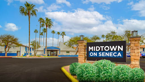 Apartments In Tucson, AZ 85716 for Rent – Midtown on Seneca – Photo of monument sign