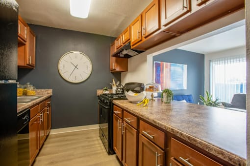 Tucson, AZ Apartments – Midtown on Seneca – Photo of Kitchen with cabinetry