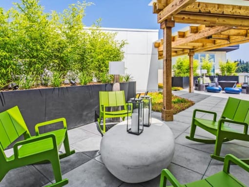 Rooftop patio