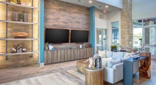 Community lounge at luxury apartments near Austin TX in Georgetown