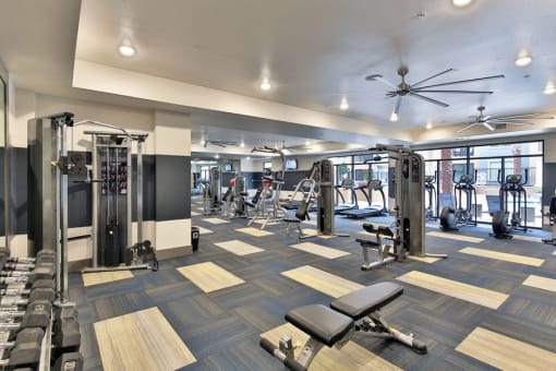 Adobe at Red Rock, Las Vegas Apartments, fitness center.