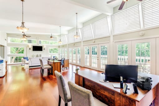 Grand Arbor Reserve apartments in Raleigh North Carolina photo of business center