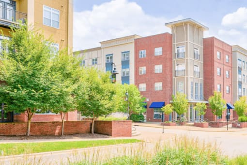 exterior view of the lofts at reynolds village apartments