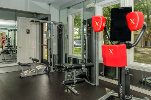 Pet-Friendly Apartments in Houston, TX – Westchase Forest – Photo of fitness center