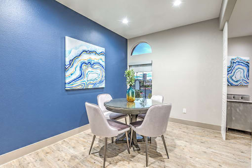 dining area in clubhouse