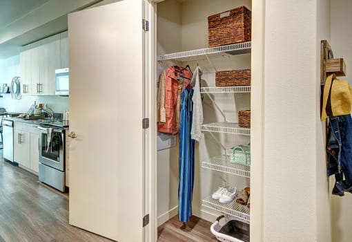 spacious closet