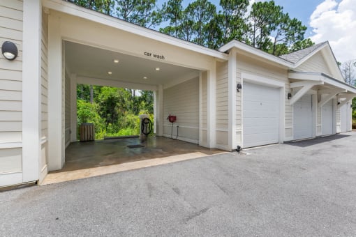 Convenient car wash station available for residents at The Sanctuary at 331 apartments