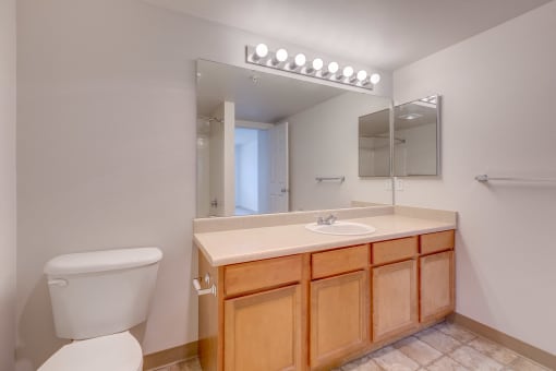 Updated Bathroom at Valley Springs Apartments