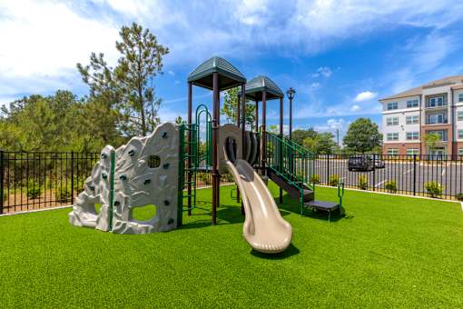Community playground for residents at Springview Apartments offering spacious 1, 2 and 3 bedroom apartments in Decatur, GA.