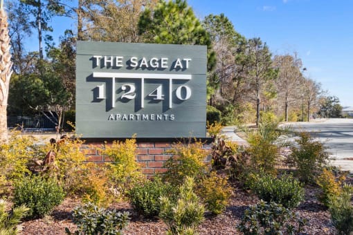 Sage at 1240 apartments in Mount Pleasant South Carolina photo of monument sign