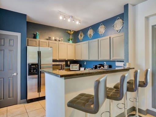 Apartments in Clarksville, TN for Rent - Parc at Clarksville - Clubhouse Kitchen with Stainless Steel Appliances