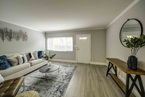 The Trails of North Hills apartments in Raleigh, NC photo of living room