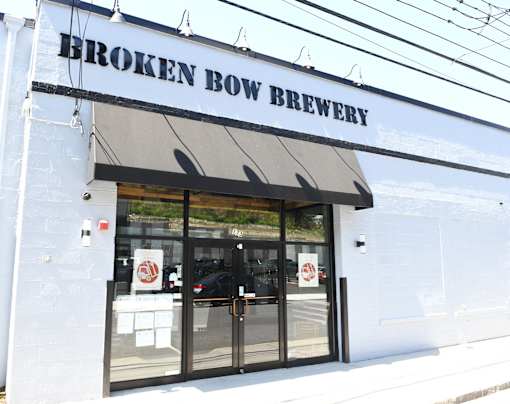 The entrance to the Broken Bow Brewery is shown.