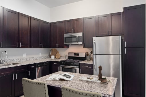 kitchen with stainless steel appliances