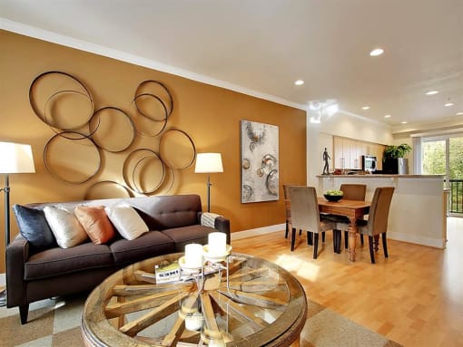 living room with Hardwood Floors