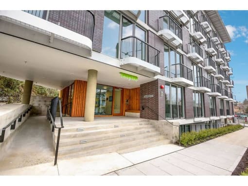 Street level front entrance