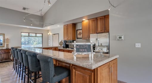 clubhouse with kitchen area