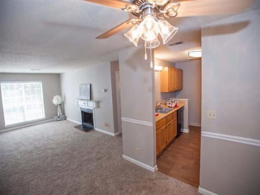 Spacious Living Room in Apartment