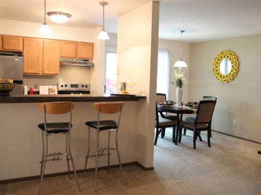 Open kitchen for entertaining