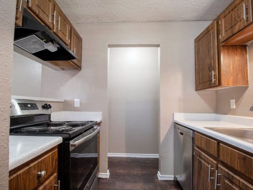 Apartment Kitchen with Appliances