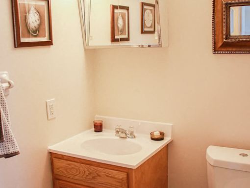 Bathroom at the Gates of Rochester apartments