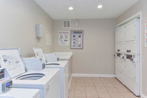 onsite laundry room at Wilmington NC apartments