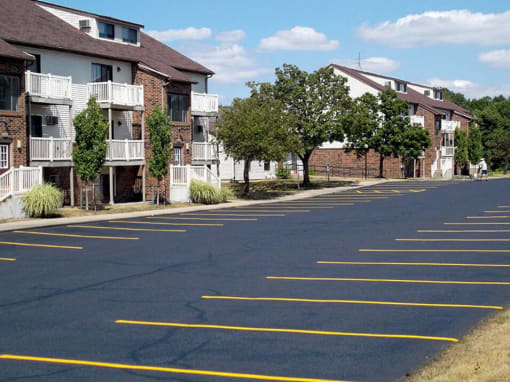 Off-Street Parking at apartment complex