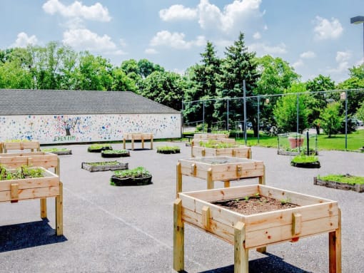 apartments with community garden
