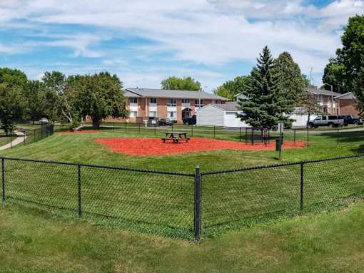 Private dog park at Rochester MN Apartments