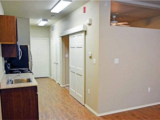 kitchen at apartment in Lubbock