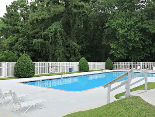 swimming pool at apartment complex