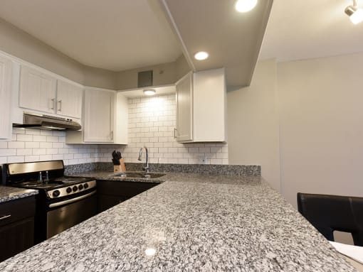 granite countertops at icon Apartments