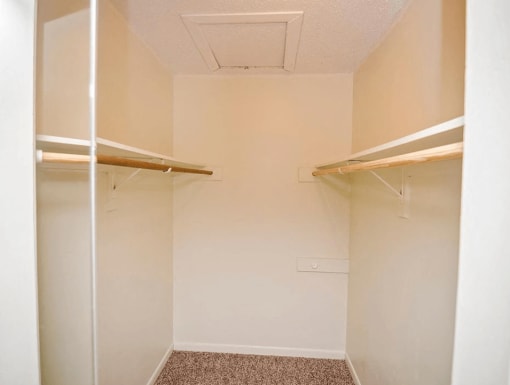 walk-in closet at apartment 