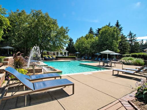 swimming pool at Madison Heights Mi apartments