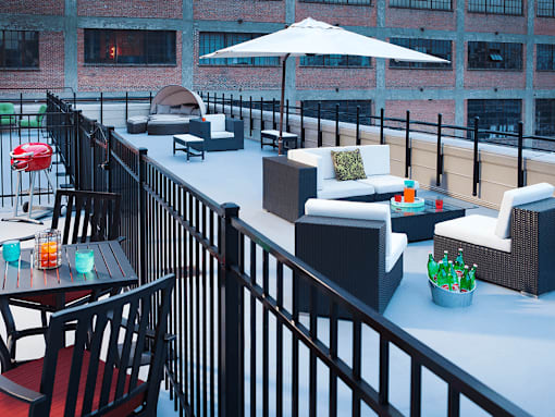 Rooftop Patio on loft building