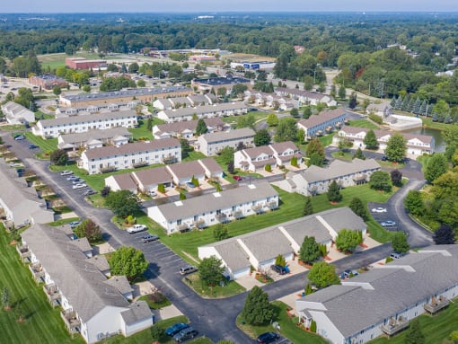 Aerial of Bloomfield Townhomes