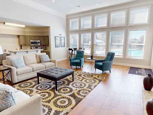 resident clubhouse at apartment complex