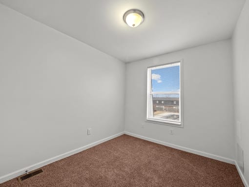sunny townhome bedroom