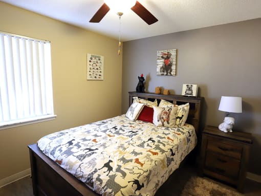 bedroom at berkshire apartments and townhomes